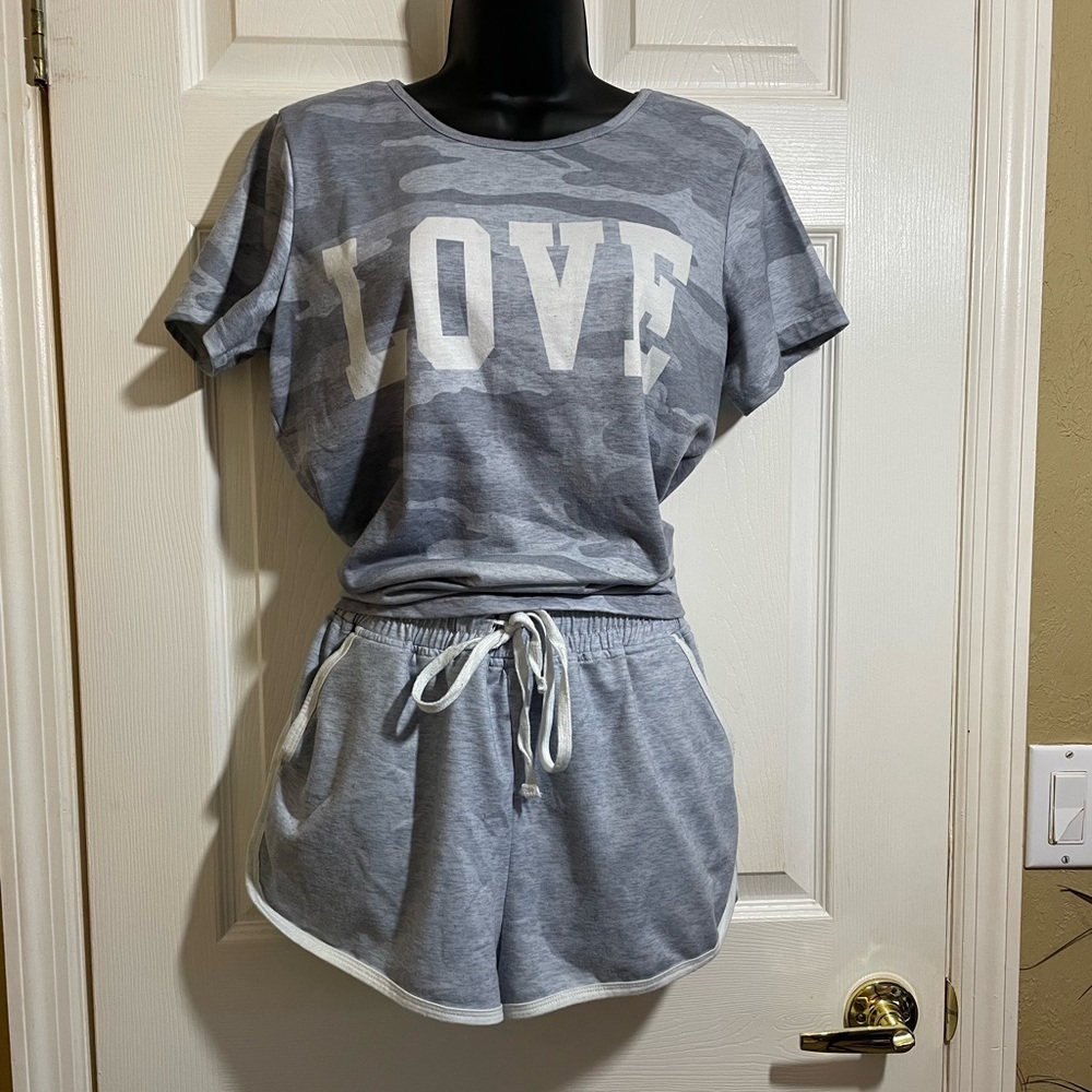 Grey Camo Love Lounge Wear😍